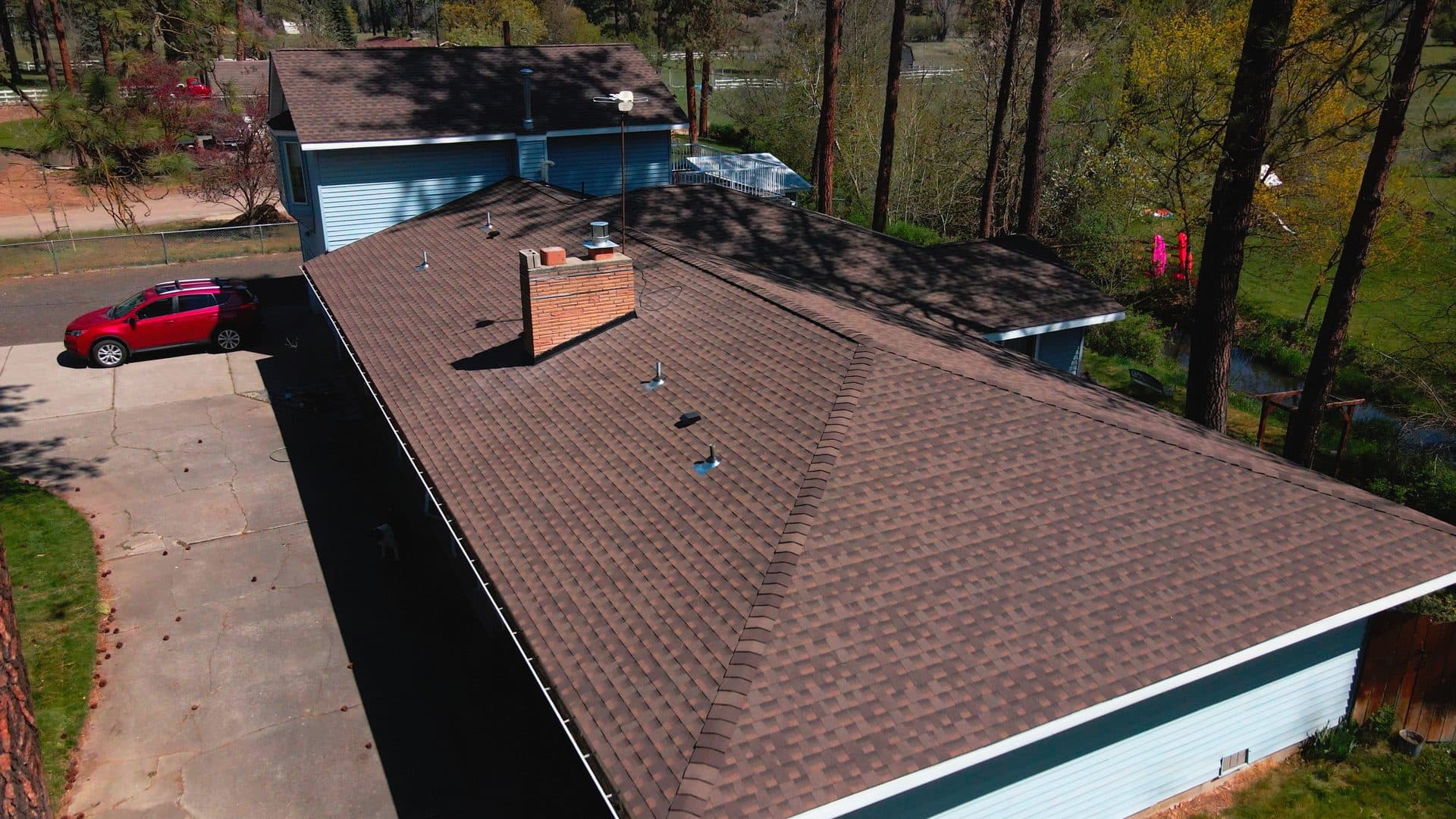 Tile roof repair on Spokane area home